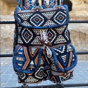 🧿 Hippie Boho Aztec Style Kilim Turkish Handmade Backpack